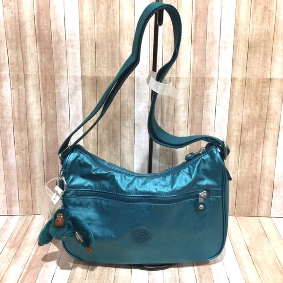 Kipling Handbags - Kipling HB6756 Sally Metal Emerald Crossbody Bag